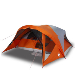 Tente de cabine familiale 6 personnes gris orange imperméable