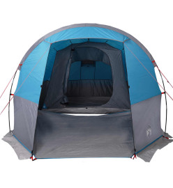 Tente de camping tunnel 4 personnes bleu imperméable