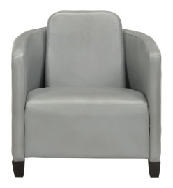 Fauteuil Gris Cuir véritable