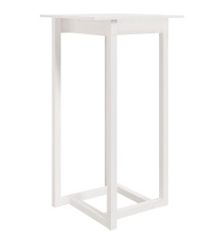 Ensemble de bar 3 pcs Blanc Bois de pin massif