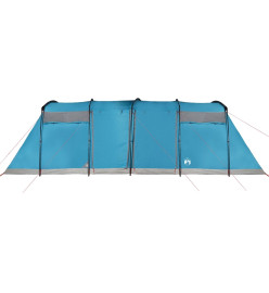 Tente de camping tunnel 10 personnes bleu imperméable