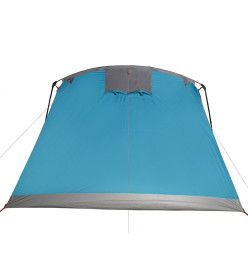 Tente de camping tunnel 10 personnes bleu imperméable