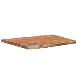 Dessus de table 70x60x2,5 cm rectangulaire bois massif acacia