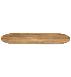 Dessus de table 120x50x2,5 cm ovale bois massif de manguier