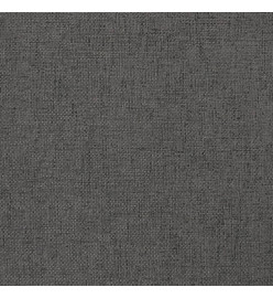 Repose-pied Gris foncé 45x29,5x35 cm Tissu et similicuir