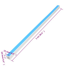 Goulotte de câble auto-adhésive 15x10 mm 10 m PVC