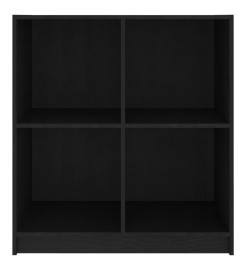 Buffet Noir 70x33x76 cm Bois de pin massif