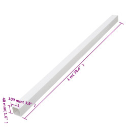 Goulotte de câble 100x40 mm 30 m PVC