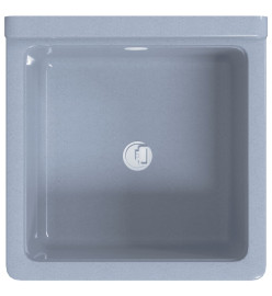 Lavabo pour montage murale gris 40x40x24 cm résine