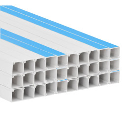 Goulotte de câble auto-adhésive 25x16 mm 30 m PVC