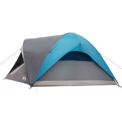 Tente de cabine familiale 6 personnes bleu imperméable