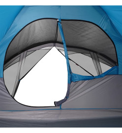 Tente de cabine familiale 6 personnes bleu imperméable