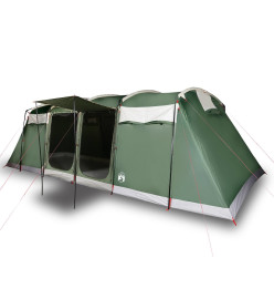 Tente de camping tunnel 10 personnes vert imperméable