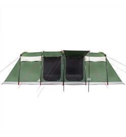 Tente de camping tunnel 10 personnes vert imperméable