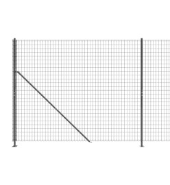 Clôture en treillis métallique avec bride anthracite 2,2x25 m