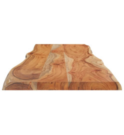 Dessus de table 140x40x2,5 cm rectangulaire bois massif acacia