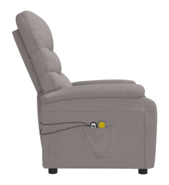 Fauteuil électrique de massage Taupe Tissu