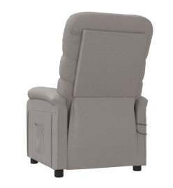 Fauteuil électrique de massage Taupe Tissu