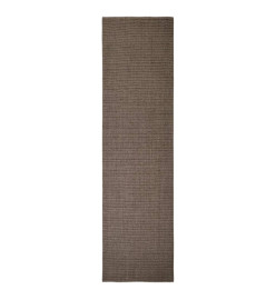 Tapis Sisal naturel 80x300 cm Marron