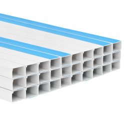 Goulotte de câble auto-adhésive 100x40 mm 30 m PVC