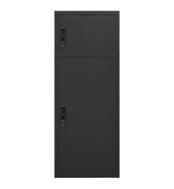 Armoire à selles Anthracite 53x53x140 cm Acier