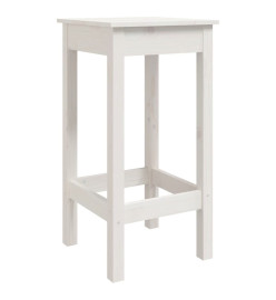Ensemble de bar de jardin 9 pcs blanc bois de pin massif