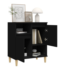 Buffet Noir 60x35x70 cm Bois d'ingénierie