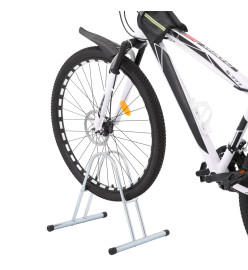 Support de vélo au sol autoportant pour 1 vélo acier galvanisé