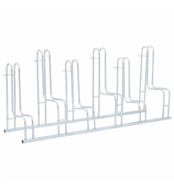 Support de vélo au sol autoportant pour 6 vélos acier galvanisé