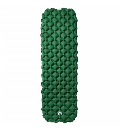 Matelas de camping gonflable vert 190x58x6 cm