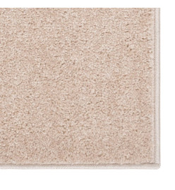 Tapis à poils courts 80x150 cm Beige foncé