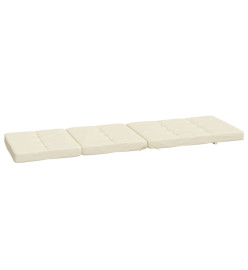 Coussins de chaise longue lot de 2 crème tissu oxford