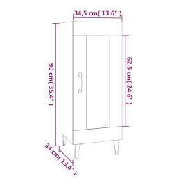 Buffet Chêne sonoma 34,5x34x90 cm Bois d'ingénierie