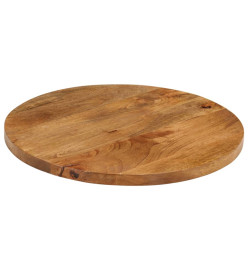 Dessus de table Ø 50x2,5 cm rond bois de manguier massif