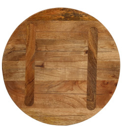 Dessus de table Ø 50x2,5 cm rond bois de manguier massif