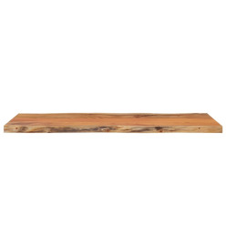 Dessus de table 80x40x2,5 cm rectangulaire bois massif acacia