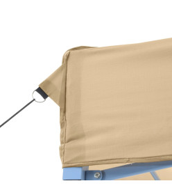 Tente de réception pliable escamotable beige 580x292x315 cm