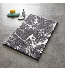 RIDDER Tapis de salle de bain Marmor Gris-blanc 90 x 60 cm