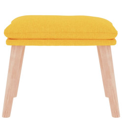 Repose-pied Jaune moutarde 45x29,5x35 cm Tissu