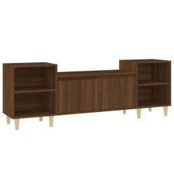 Meuble TV Chêne marron 160x35x55 cm Bois d'ingénierie