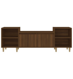 Meuble TV Chêne marron 160x35x55 cm Bois d'ingénierie