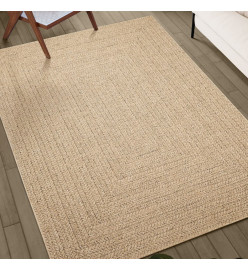 Tapis ZIZUR 240x340 cm aspect de jute intérieur et extérieur