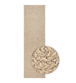 Tapis ZIZUR 80x250 cm aspect de jute intérieur et extérieur