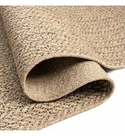 Tapis ZIZUR 80x250 cm aspect de jute intérieur et extérieur