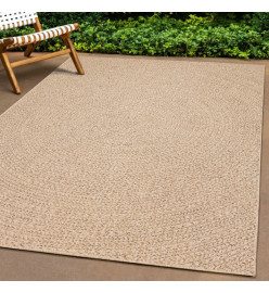 Tapis ZIZUR 80x200 cm aspect de jute intérieur et extérieur