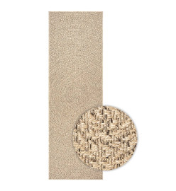 Tapis ZIZUR 80x200 cm aspect de jute intérieur et extérieur