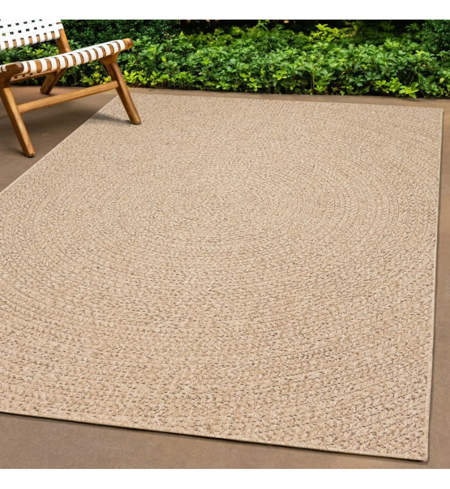 Tapis ZIZUR 240x340 cm aspect de jute intérieur et extérieur Tapis ZIZUR 240x340 cm aspect de jute intérieur et extérieur