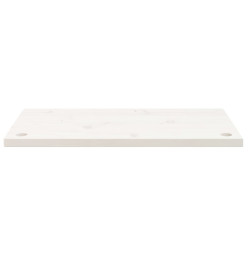 Dessus de bureau blanc 80x40x2,5 cm bois massif de pin