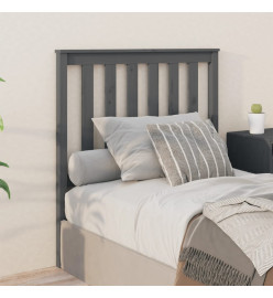 Tête de lit Gris 96x6x101 cm Bois massif de pin