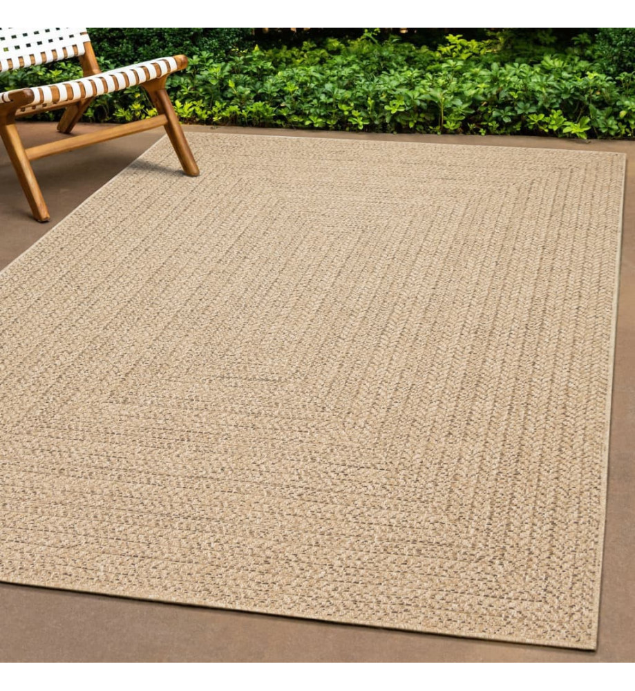 Tapis ZIZUR 100x200 cm aspect de jute intérieur et extérieur Tapis ZIZUR 100x200 cm aspect de jute intérieur et extérieur